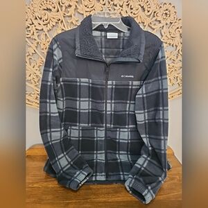 Columbia Quilted Plaid Jacket Ladies M Like New